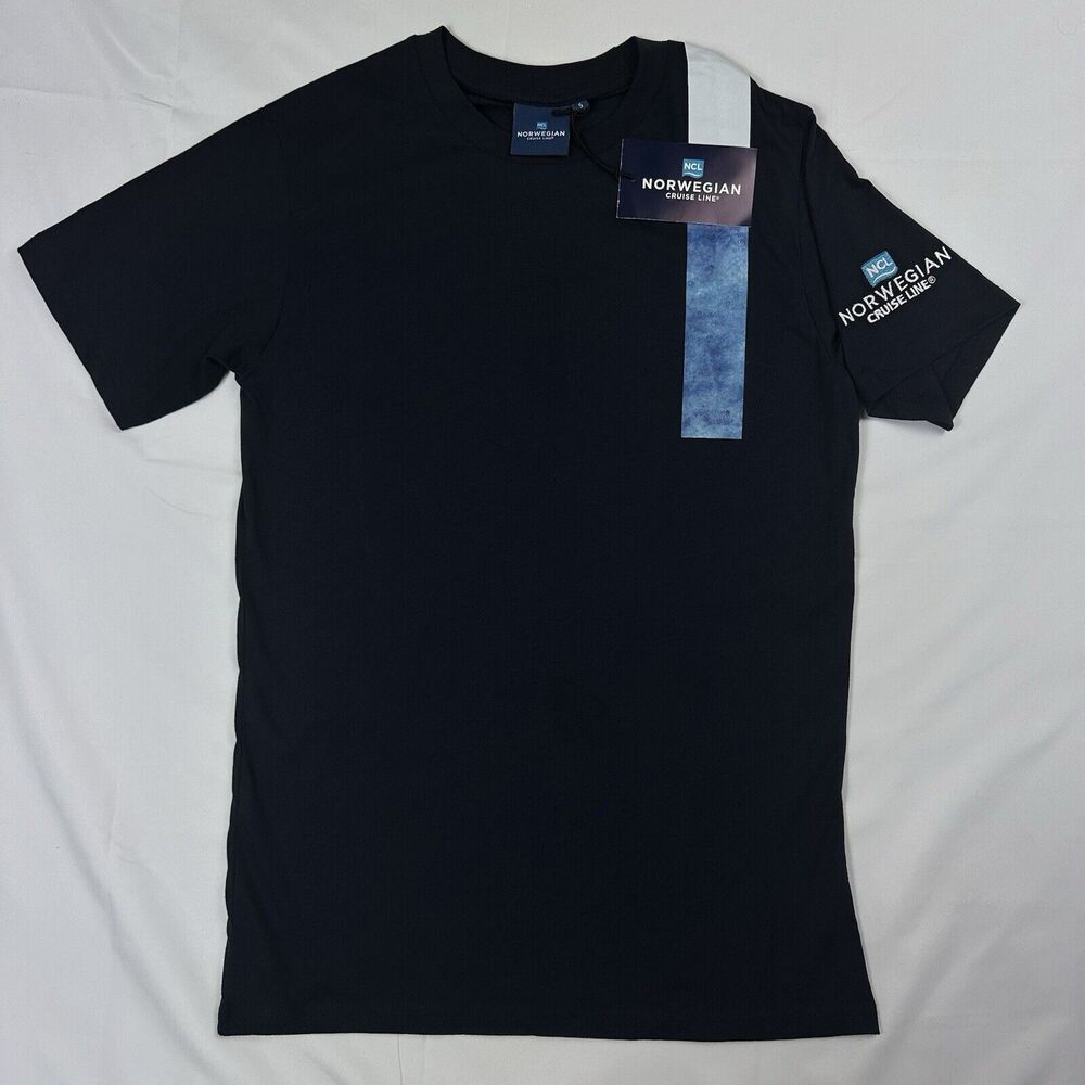NWT Norwegian Cruise‎ Line NCL Logo Navy Blue Shirt Men’s Small